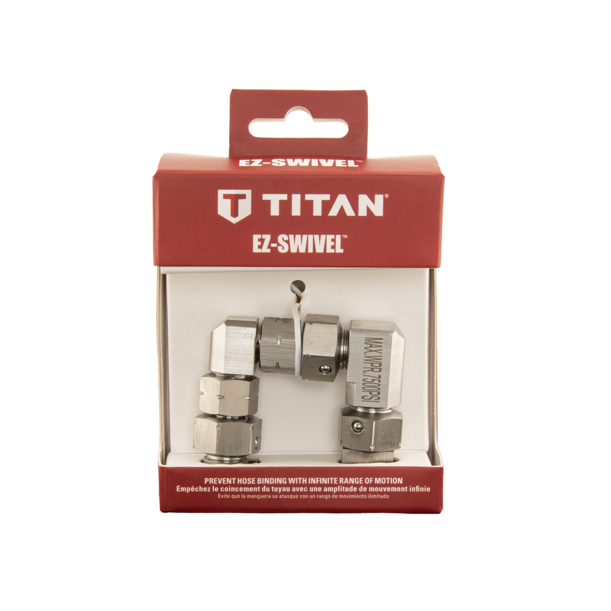 Raccord tournant Titan EZ Swivel améliorant le confort d'utilisation du pistolet