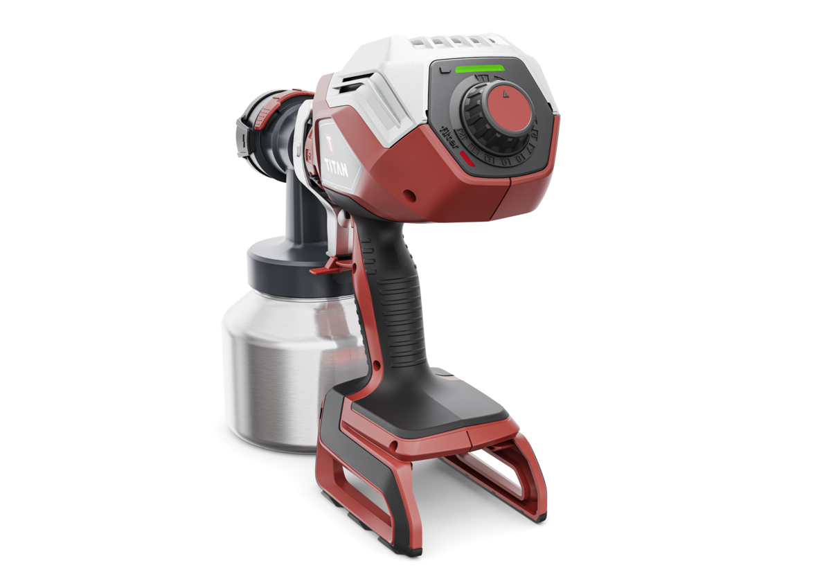 Vue arrière du pulvérisateur sans fil Titan FlexSpray Pro 18V