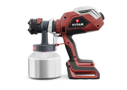 Vue gauche du pulvérisateur sans fil Titan FlexSpray Pro 18V