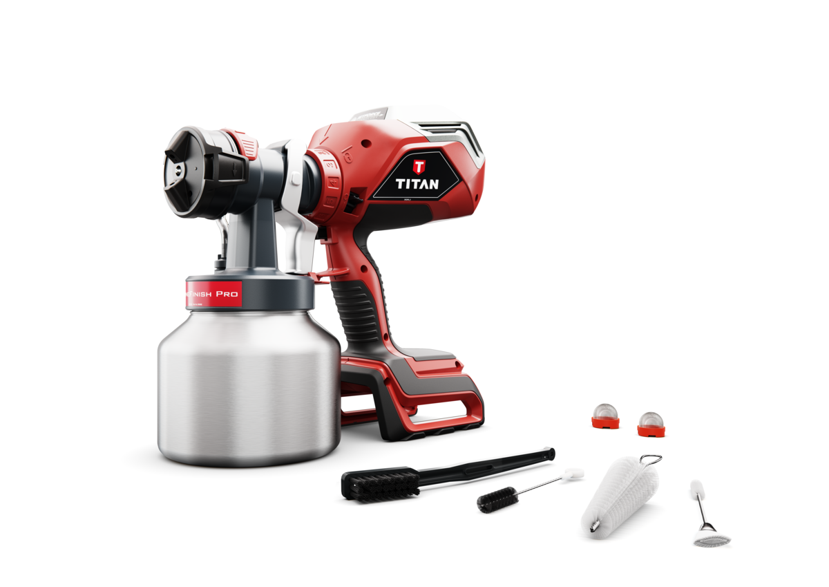 Kit complet Titan FlexSpray Pro 18V avec accessoires