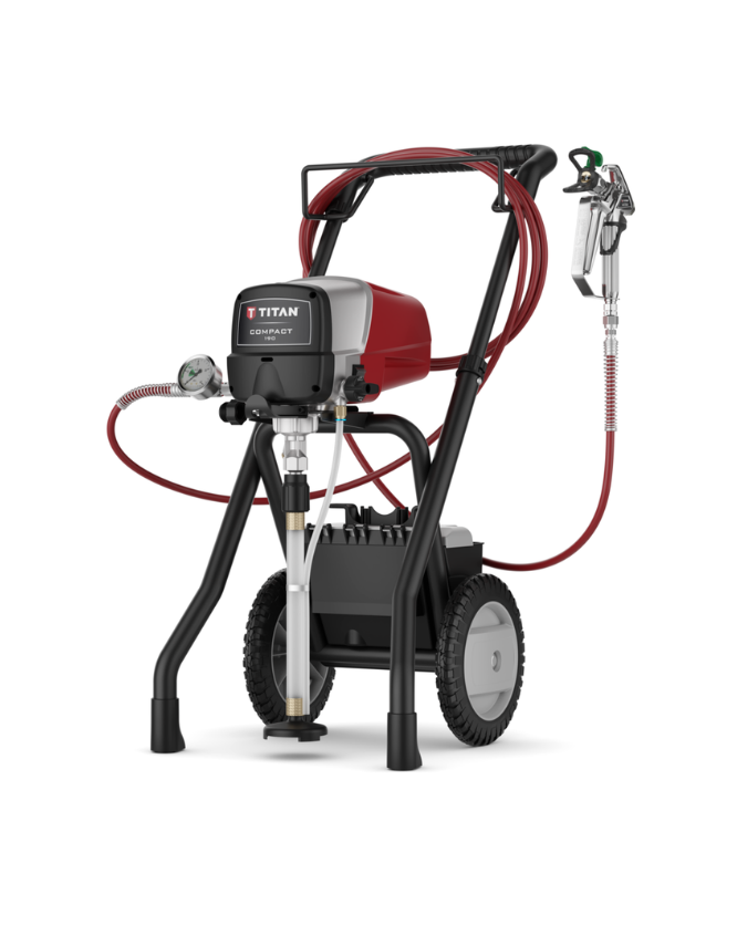 Vue latérale du pulvérisateur airless Titan Impact 540