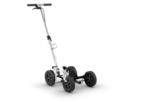 Vue droite du chariot de traçage Titan Side Striper Pro pour la signalisation horizontale