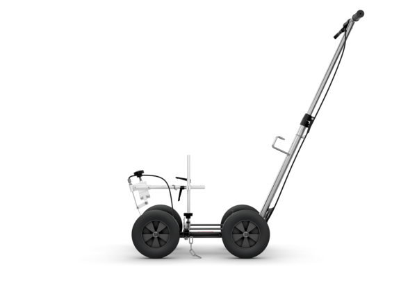 Vue droite du chariot de traçage de lignes Titan Side Striper Pro