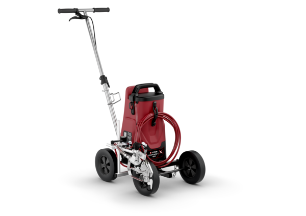 Vue droite de la machine de marquage au sol Titan Side Striper Pro X120