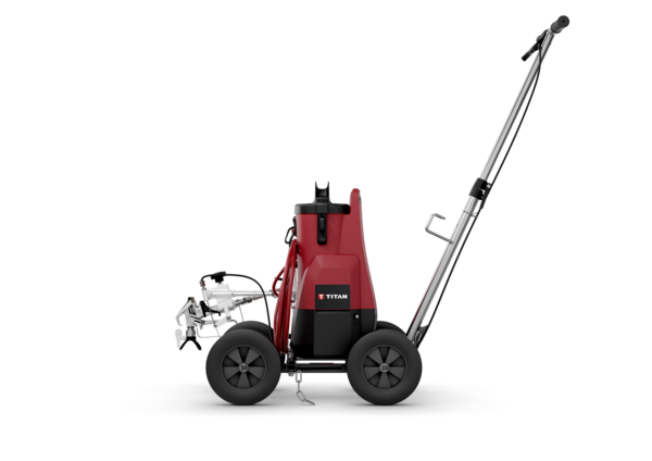 Vue latérale de la traceuse professionnelle Titan Side Striper Pro X120