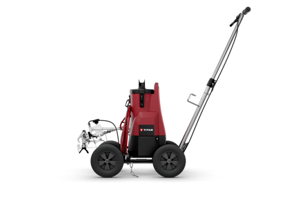 Vue latérale de la traceuse professionnelle Titan Side Striper Pro X120